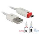 Delock Delock Data and power cable USB 2.0-A male>Micro USB-B male LED indication 1m wh