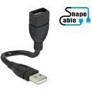 Delock Delock Cable USB 2.0 A male > USB 2.0 A female ShapeCable 0.15 m