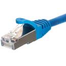 NETRACK Netrack patch cable RJ45, snagless boot, Cat 5e FTP, 5m blue