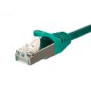 NETRACK Netrack patch cable RJ45, snagless boot, Cat 5e FTP, 0.5m green