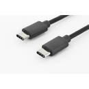 Assmann ASSMANN USB 3.0 SuperSpeed Connection Cable USB C M(plug)/USB C M(plug) 1,8m bla