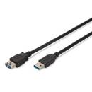 Assmann ASSMANN USB 3.0 SuperSpeed Extension cable USB A M (plug)/USB A F (jack) 3,0m bl