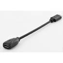 Assmann ASSMANN USB 2.0 HighSpeed Adapter Cable USB C M /microUSB B (5pin) F 0,15m black