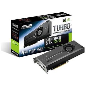 Placa video Asus NVIDIA TURBO-GTX1070-8G 8GB DDR5 256-bit