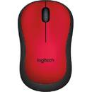 Logitech Wireless Logitech M220 SILENT, rosu