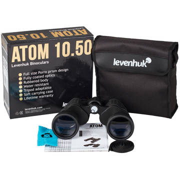 Binoclu Levenhuk Atom, 10x, 50 mm