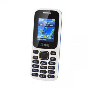 Telefon mobil GSM, DUAL, SIM M-LIFE, 32 MB, alb