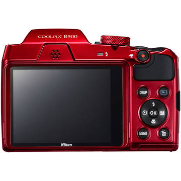Aparat foto digital Nikon Coolpix B500, 3 inch, 16 MP, zoom 40x, rosu