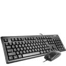 A4Tech Kit tastatura + mouse (KM-720 + OP-620D-B), USB, black, KM-72620D-USB