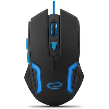 Mouse ESPERANZA Fighter Blue Mx205 USB, Negru/Albastru