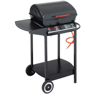 GrillChef Gratar gaz LAVA ROCK 12371, un arzator,  48.5x37.5 cm, aprindere electrica