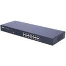 TotoLink TOTOLINK SW16, 16-Port, unmanaged, 10/100Mbps, Fast Ethernet Switch rack 19"