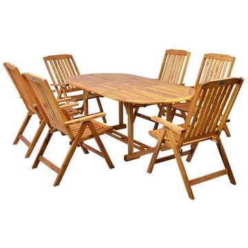 Set Masa cu 6 scaune lemn masiv HECHTLEADERSET