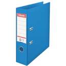 Esselte Biblioraft A4, plastifiat PP/PP, margine metalica, 75 mm, ESSELTE No. 1 Power - albastru vivida