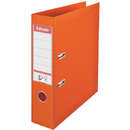 Esselte Biblioraft A4, plastifiat PP/PP, margine metalica, 75 mm, ESSELTE No. 1 Power - portocaliu