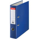 Esselte Biblioraft A4, plastifiat PP, margine metalica, 75 mm, ESSELTE Economy - albastru