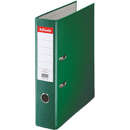 Esselte Biblioraft A4, plastifiat PP, margine metalica, 75 mm, ESSELTE Economy - verde