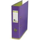 Elba Biblioraft A4, plastifiat PP/PP, 80 mm, ELBA MyColour - violet deschis/verde deschis