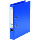 Elba Biblioraft A4, plastifiat PP/PP, margine metalica, 50 mm, ELBA Smart Pro+ - albastru
