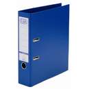 Elba Biblioraft A4, plastifiat PP/PP, margine metalica, 80 mm, ELBA Smart Pro+ - albastru