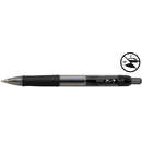 Penac Pix cu gel PENAC FX-7, rubber grip, 0.7mm, corp transparent negru - scriere neagra