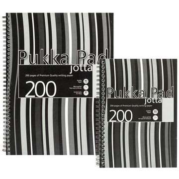 Pukka Pad Caiet cu spirala dubla A4, 100 file 80g/mp, coperti PP, PUKKA Black Stripes - dictando