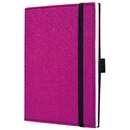 SIGEL Caiet lux cu elastic, coperti soft, A6(101 x 148mm), 97 file, Conceptum - purple passion - velin