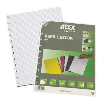 Rezerva caiet A4, 72 file - 90g/mp, AURORA Adoc - dictando