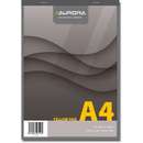 Aurora Blocnotes capsat, A4,  80 file - 80g/mp, 4 perforatii, AURORA Office - dictando - hartie galbena