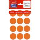 Tanex Etichete autoadezive color, D32 mm, 120 buc/set, Tanex - 4 culori