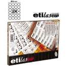 Etilux Etichete autoadezive rotunde (D45), 24/A4, 100 coli/top, ETILASCOP - albe