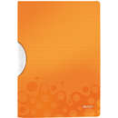 Leitz Dosar cu clip LEITZ Wow ColorClip, PP - portocaliu metalizat