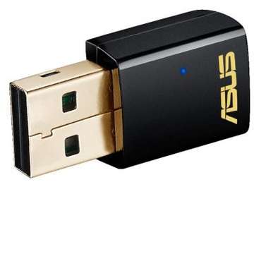 Asus Adaptor Wireless USB-AC51, AC 600, 150 + 433 Mbps, USB 2.0