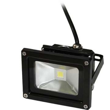 ART External lamp LED 10W,IP65,AC80-265V,black, 4000K- white