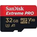 SANDISK EXTREME PRO microSDHC SDSQXCG-032G-GN6MA, 32GB, 100/90 MB/s, A1 C10 V30 UHS-I U3