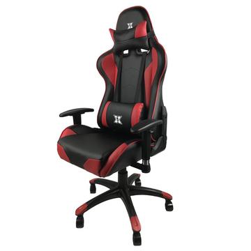 Scaun Gaming Scaun GAMING SERIOUX TORIN X-GC01-2D-R, ajustabil, piele sintetica, piston pe gaz, manere reglabile, baza stea cu 5 picioare, greutate maxima admisa 150Kg, perne detasabile, negru si rosu