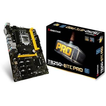 Placa de baza Biostar TB250-BTC PRO, Ver:6.0 Intel B250, Socket 1151, DDR4-2400/ 2133