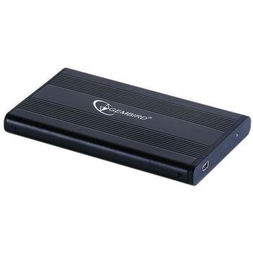 HDD Rack Gembird for 2.5'' SATA - USB 2.0, Aluminium, Black