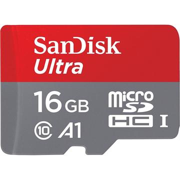 Card memorie SanDisk ULTRA ANDROID microSDHC 16 GB 98MB/s A1 Cl.10 UHS-I + ADAPTER