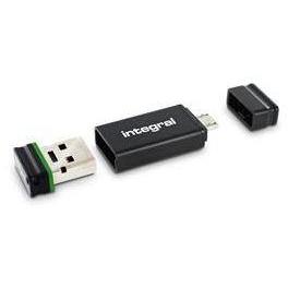 Memorie USB Integral Fusion 16GB USB 2.0 Flash Drive + Adapter retail pack