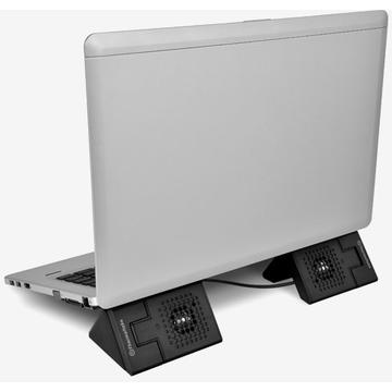 Cooler Laptop Thermaltake Cooler Satellite 2-in-1 Notebook, Cooler and Speaker  CL-N006-PL05BL-A, 17'', negru