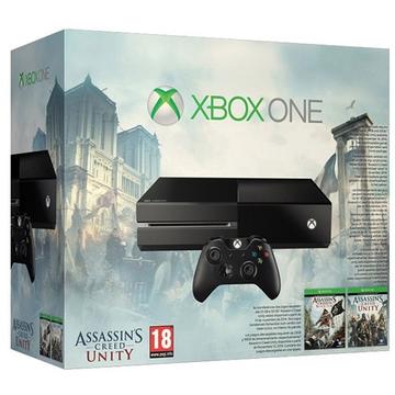Consola Microsoft Consola XBOX One (fara Kinect) + Assassin's Creed Bundle (Black Flag and Unity - Cod Voucher)