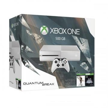 Consola Microsoft Consola Xbox One 500 GB alb + 2 jocuri (Quantum Break  si Alan Wake)