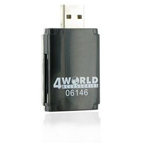 Card reader 4World USB 2.0 ALL-in-ONE MS/M2/SD/microSD/MMC PenDrive