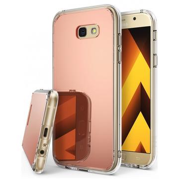 Husa Husa Samsung Galaxy A7 2017 Ringke MIRROR ROSE GOLD + BONUS folie protectie display Ringke