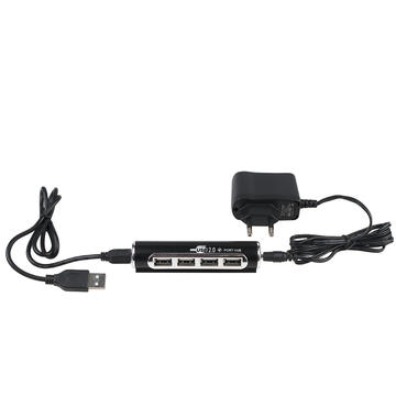 Tracer HUB USB 2.0 H6 4 ports with AC adap