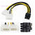 Wazney 2 IDE Dual 4 Pin Molex IDE Male to 8 Pin Female PCI-E Y Molex IDE Power Cable Adapter Connector For Video Card