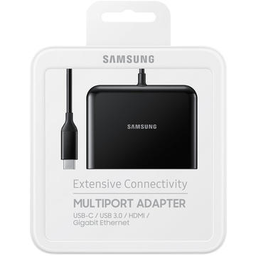 Samsung Multiport Adapter EE-P5000 HDMI v1.4, USB 3.0A Port, USB-C, Gigabit Ethernet port Black