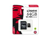 Kingston Canvas Select 80R 64GB MicroSDXC Clasa 10 UHS-I + adaptor SD