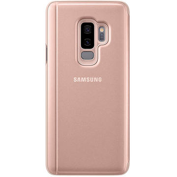 Husa Samsung Galaxy S9 Plus G965 Clear View Standing Cover Gold